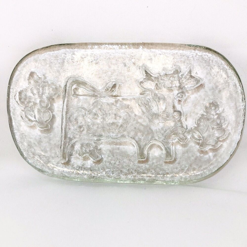 Glasi Hergiswil By Roberto Niederer Glass Olma Cow Butter Cheese Trivet Switzer